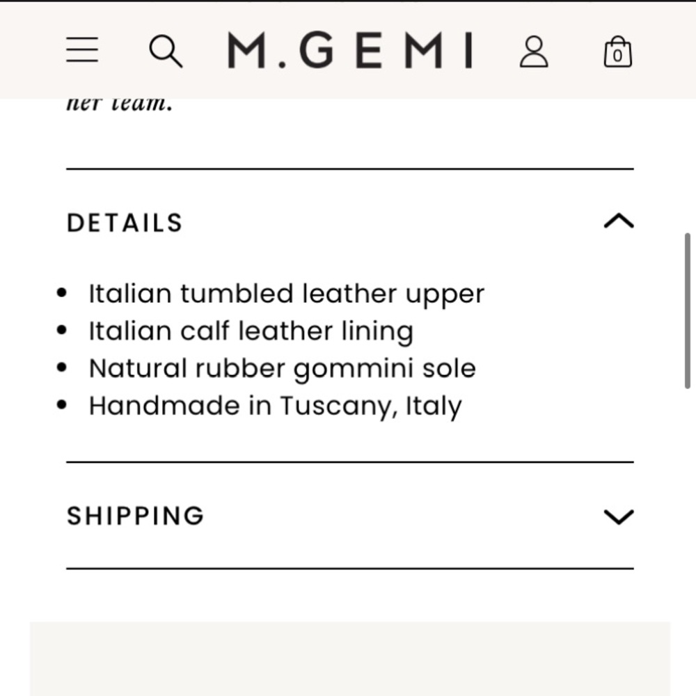 M Gemi The Pastoso. Italian Leather Penny Driving Loafer. Size 38.5 - Picture 6 of 16